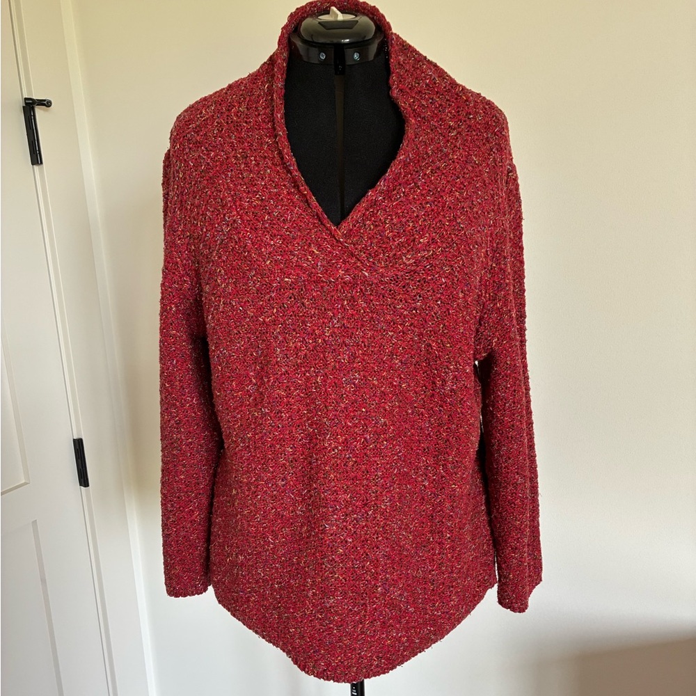 Red Cowl Neck Sweater